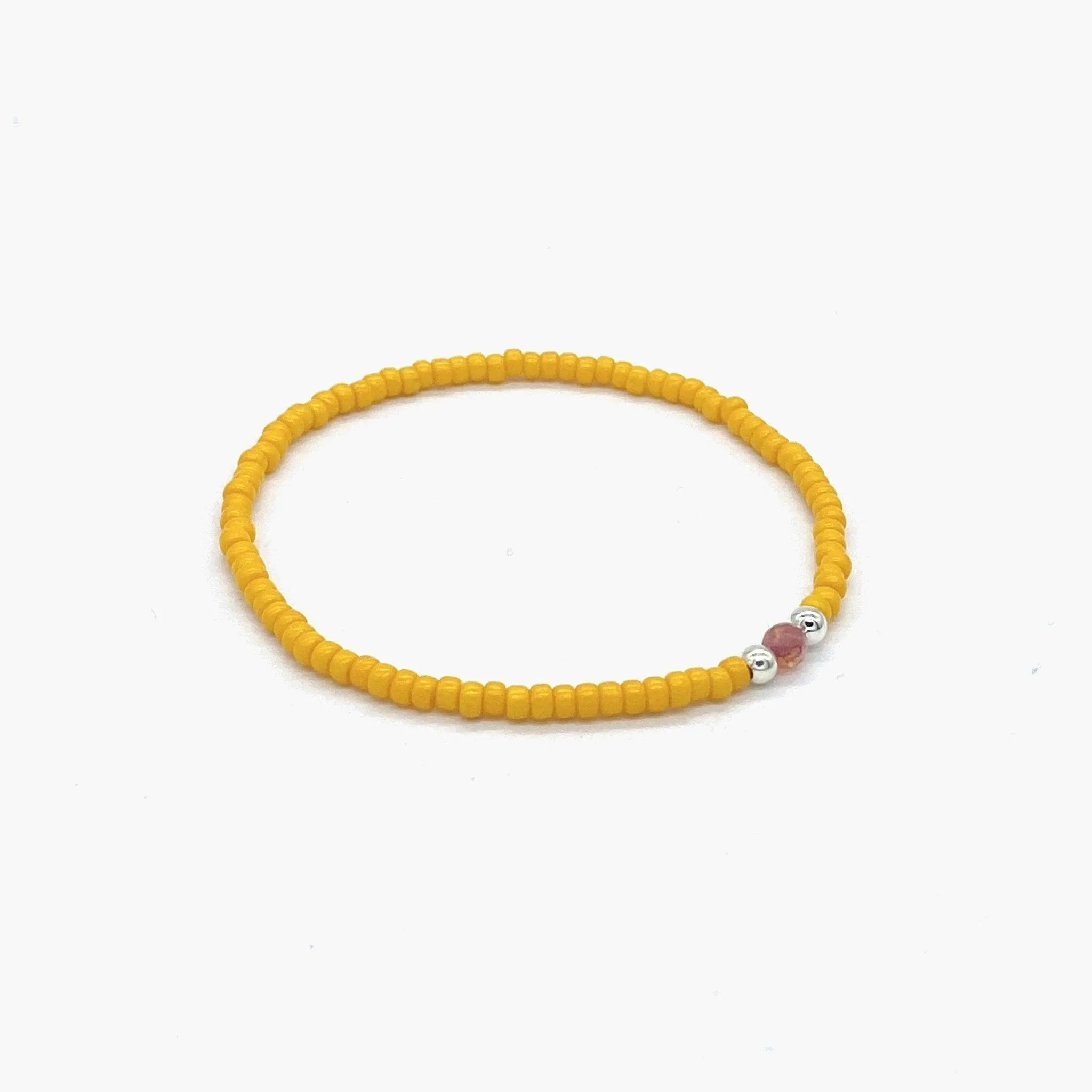 2mm Beads Dandy Bracelet (Orange)