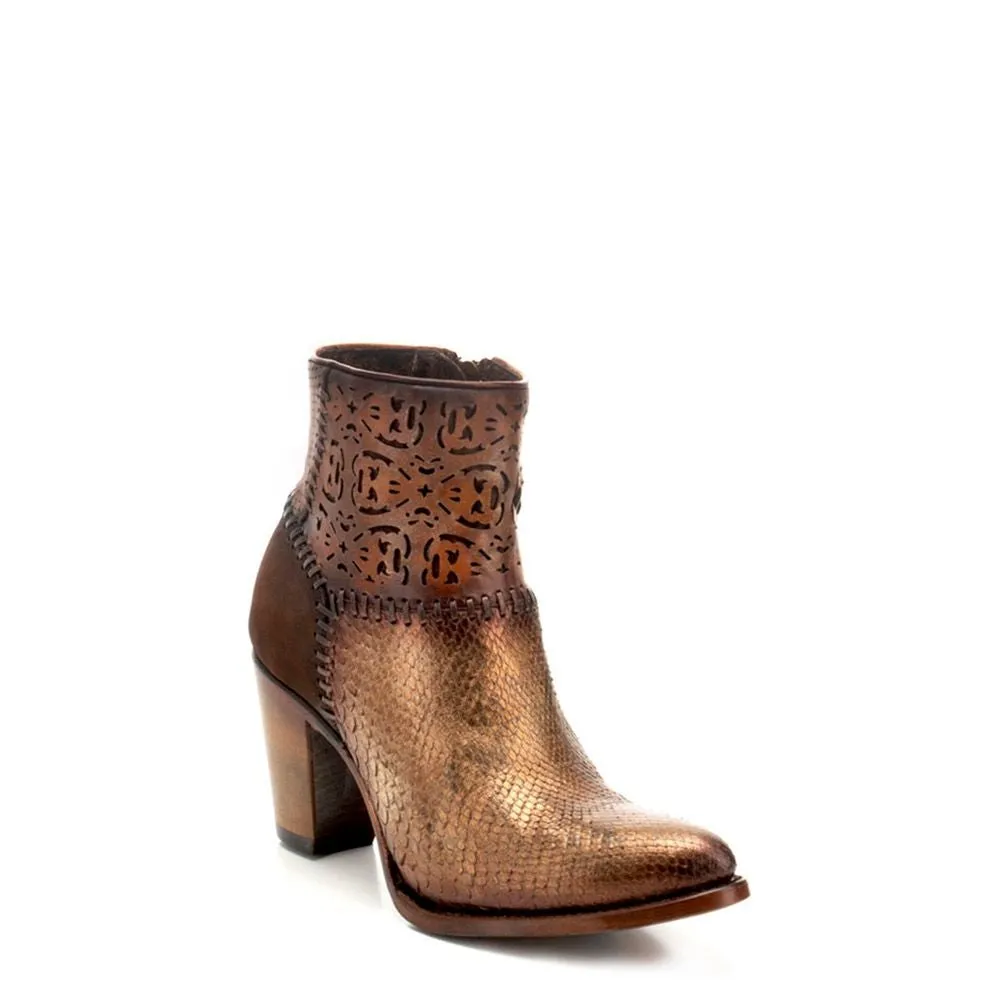 3F13PH - Cuadra cooper western cowgirl  python ankle boots for women