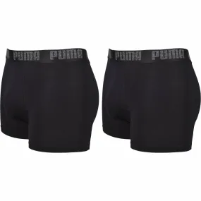 521015001230 , Puma, Men's 2Pk Boxers - Black/Black