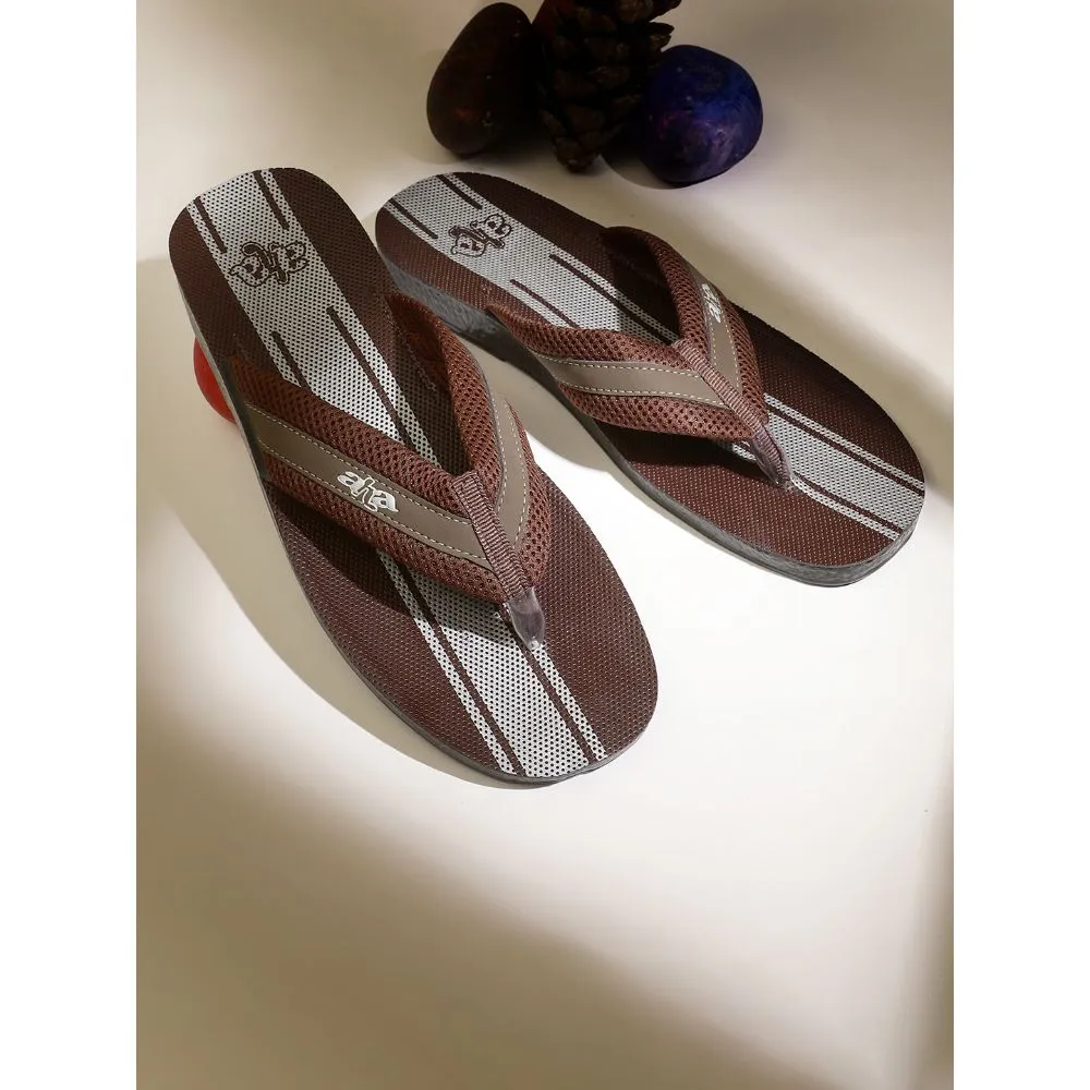 A-HA By Liberty POKAR Men Casual Brown Slippers