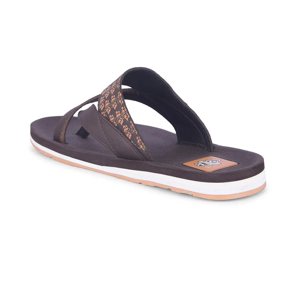 A-HA Casual Dark Brown Flip Flop For Men ANCO-02 By Liberty