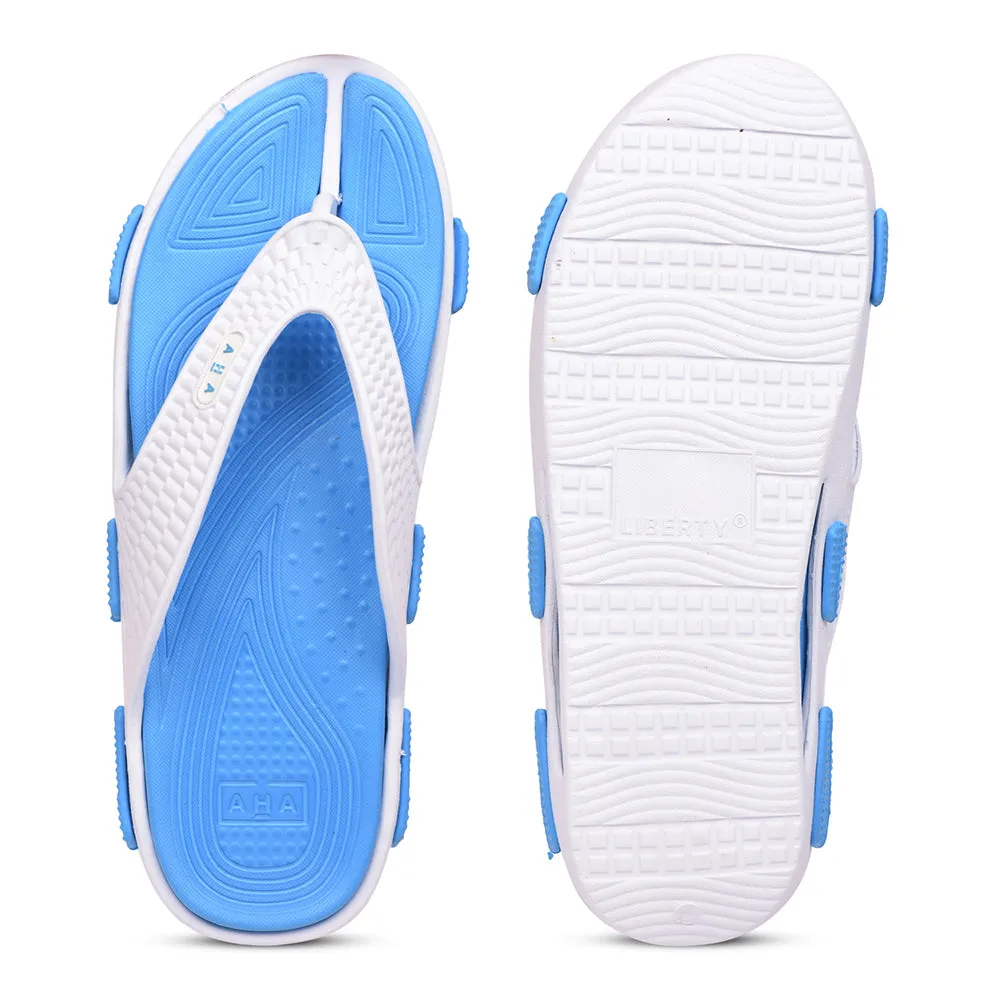 A-HA Casual Sky Blue Slipper For Men SHOKER-M10 By Liberty