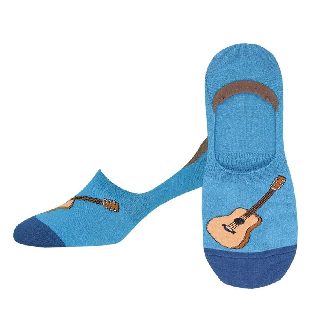 Acoustic Guitar Socks Men's Liner Sock