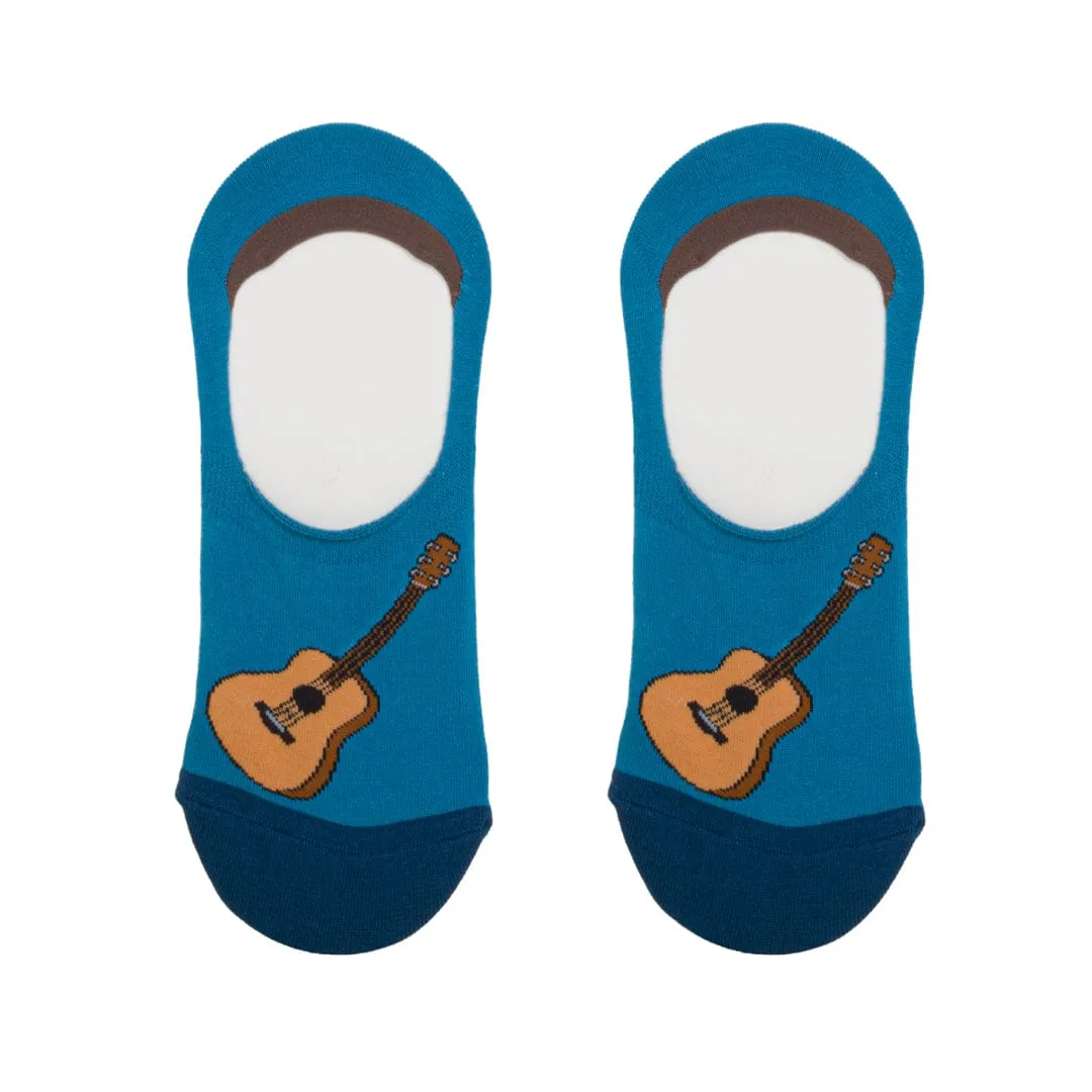 Acoustic Guitar Socks Men's Liner Sock