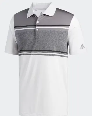 Adidas Mens' Ultimate 365 Competition Polo Shirt / White/Grey / S