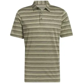 Adidas Stripe Polo Shirt / Olive Strata, Hemp / Small