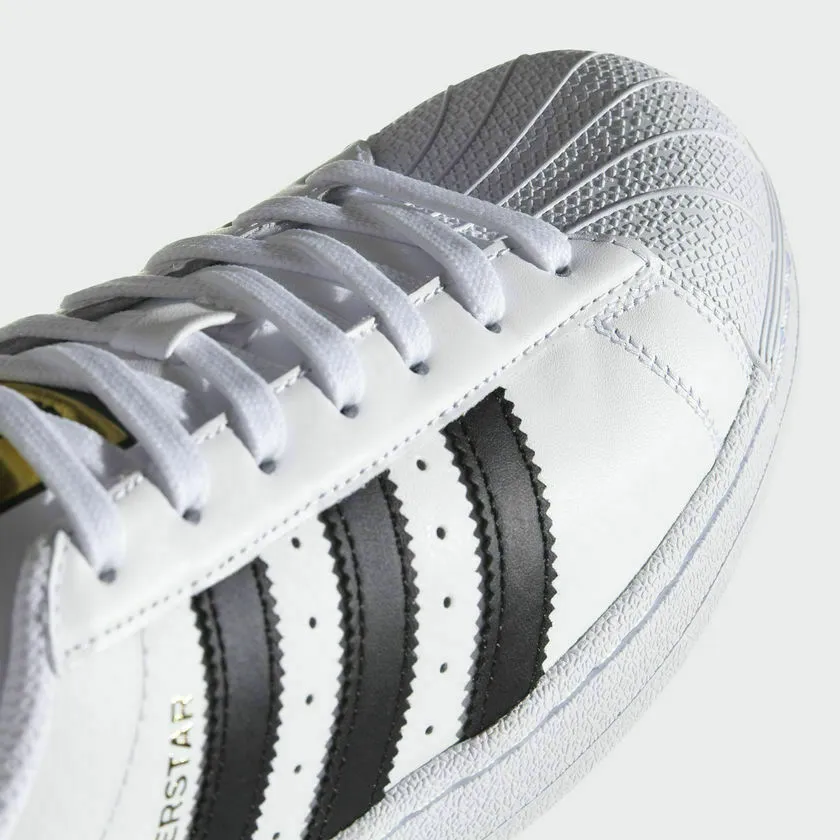 Adidas Superstar Unisex Men's Women's WHITE BLACK FOUNDATION Trainers Shoes