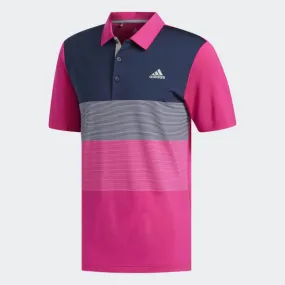 Adidas Ultimate 365 Gradient Mens Polo Shirt / Pink/Navy / Small