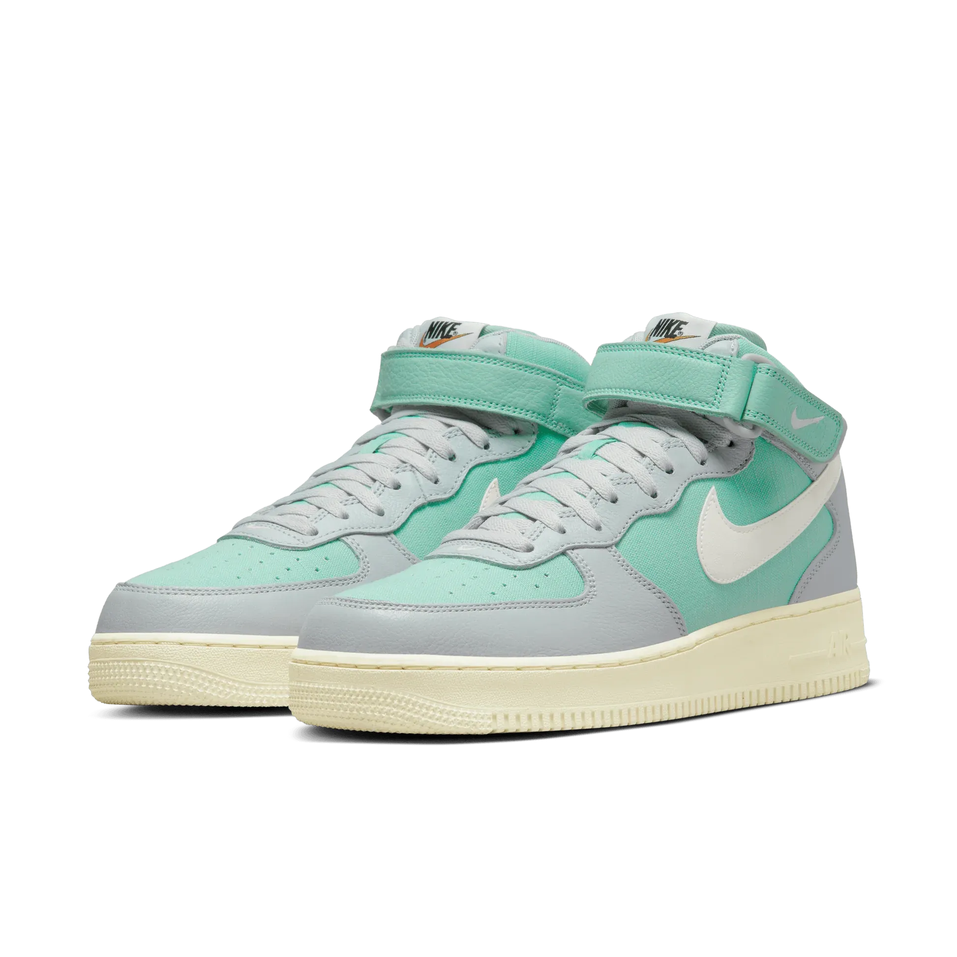 AIR FORCE 1 MID 07 LX GREY FOG SAIL ENAMEL GREEN