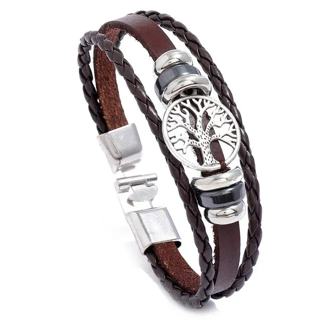 Anchor Vintage Multi Layered bracelet for Men