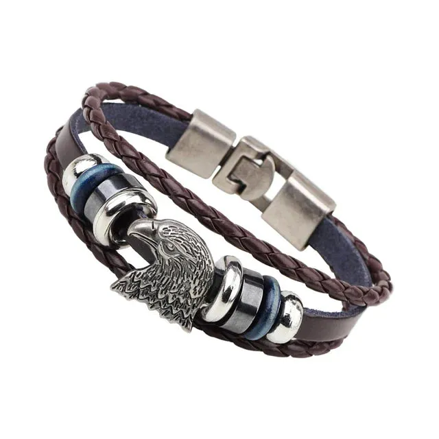 Anchor Vintage Multi Layered bracelet for Men