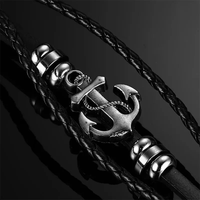 Anchor Vintage Multi Layered bracelet for Men