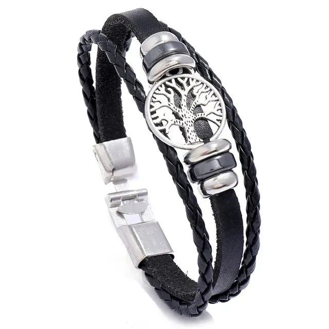 Anchor Vintage Multi Layered bracelet for Men