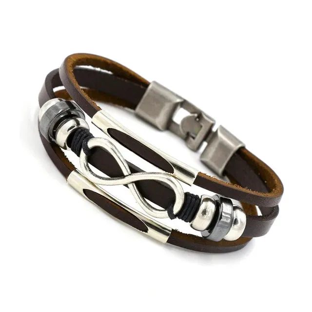 Anchor Vintage Multi Layered bracelet for Men