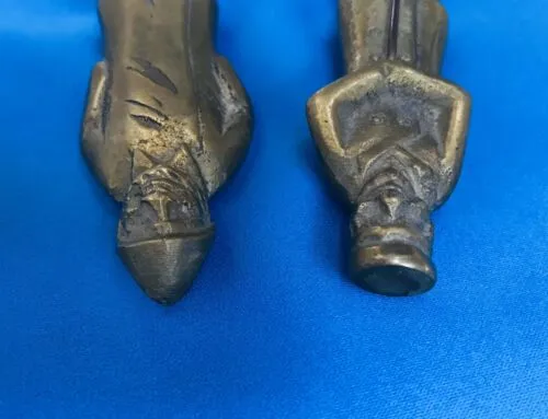 Antique 1920’s Brass Men Folk Art Figurines