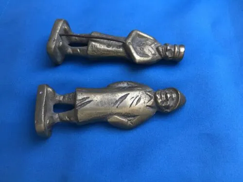 Antique 1920’s Brass Men Folk Art Figurines