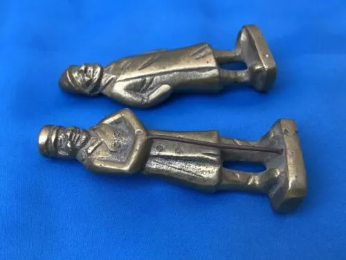 Antique 1920’s Brass Men Folk Art Figurines