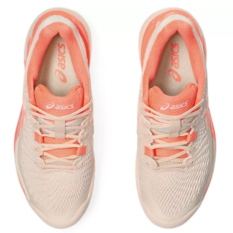 Asics Resolution 9 Women Tennis Shoes - Pear Pink/Sun Coral