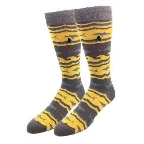 Bamboo Shark Socks Men's Crew Dress Sock