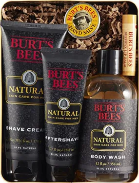 BURT'S BEES MEN'S GIFT SET, 5 PRODUCTS IN GIFTABLE TIN