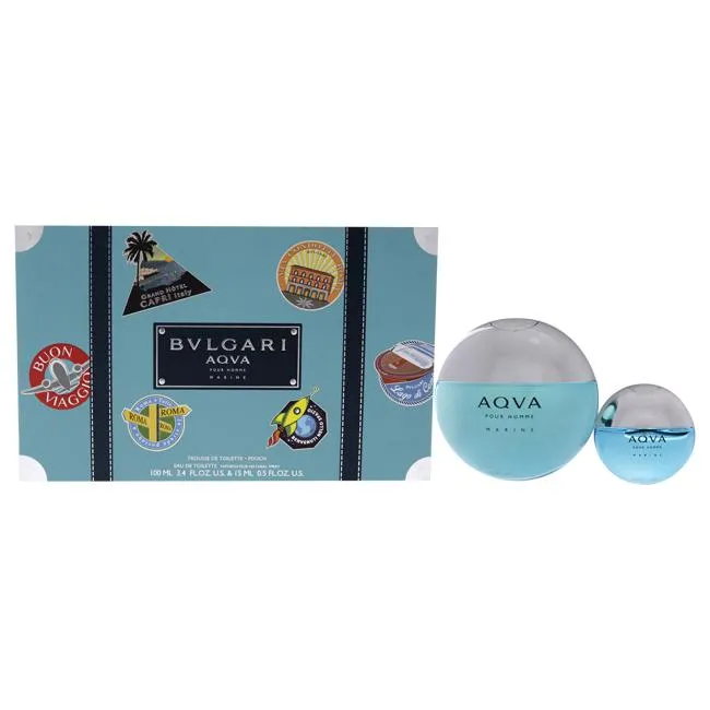 Bvlgari Aqva Marine by Bvlgari for Men - 3 Pc Gift Set