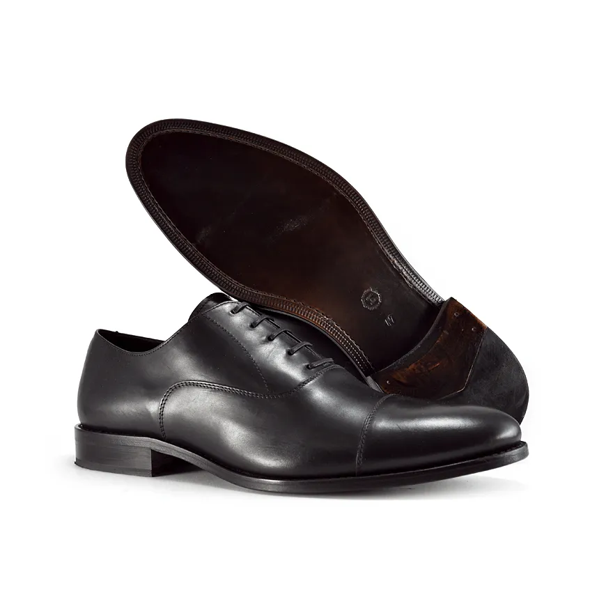 Cap Toe Oxford Black