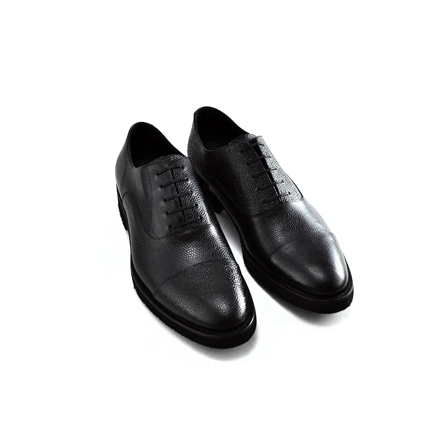 Cap Toe Oxford (rubber Sole) Black