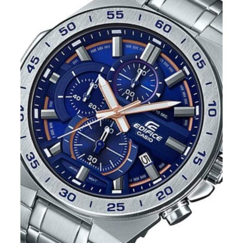 Casio Edifice Flat Bezel Steel Men's Chrono Watch - EFR564D-2A