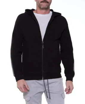 CIVIL SOCIETY HERSCHEL WAFFLE KNIT HOODIE BLACK