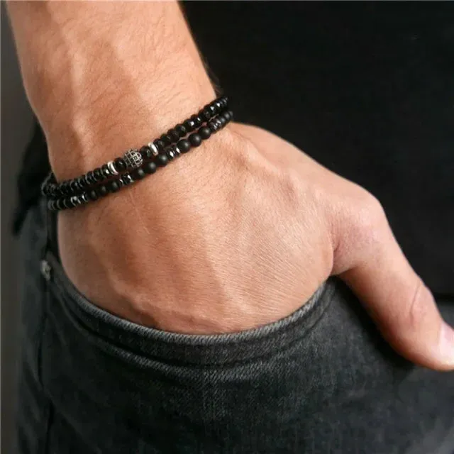 Classic Strand Stone Bracelet For Men