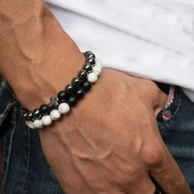 Classic Strand Stone Bracelet For Men