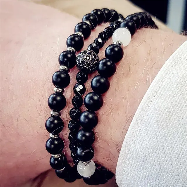 Classic Strand Stone Bracelet For Men