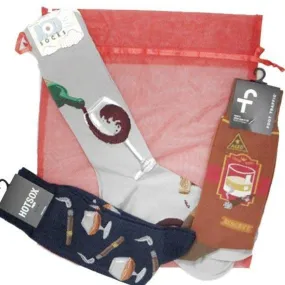 Cocktail Lovers Gift Bag of Socks for Men