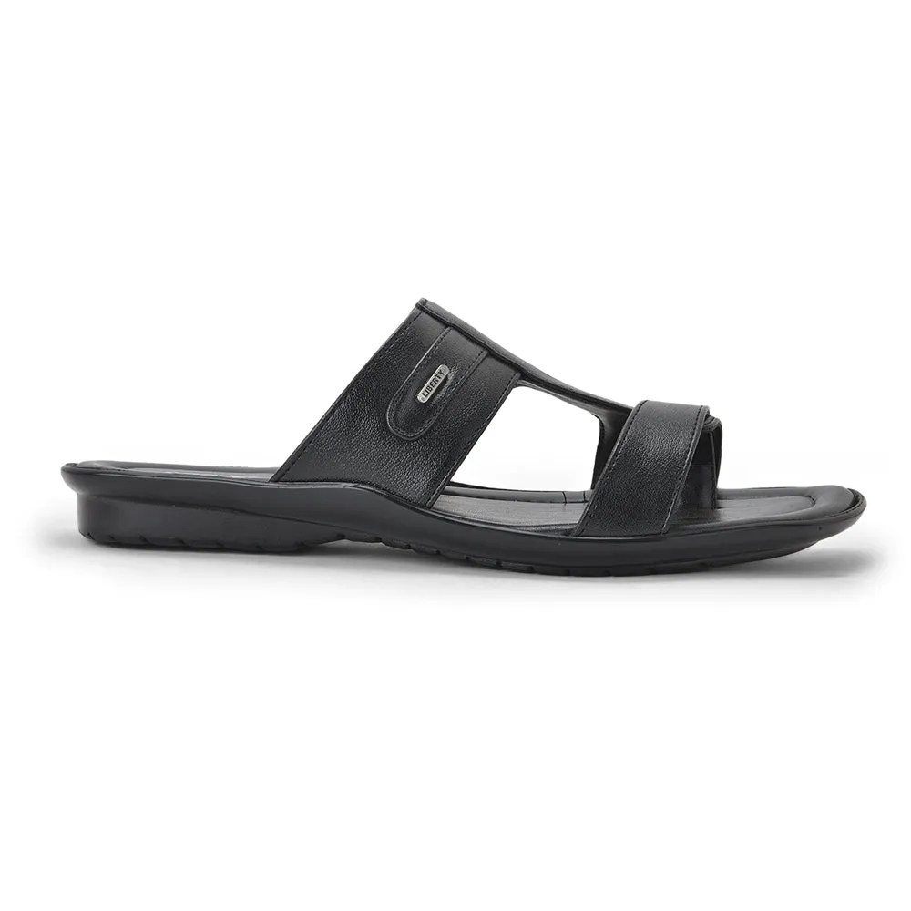 Coolers By Liberty LAF-227 Casual Black Slippers For Men