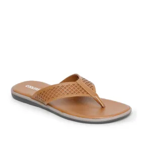 Coolers Casual Tan Flip-Flop For Men K2-154 By Liberty