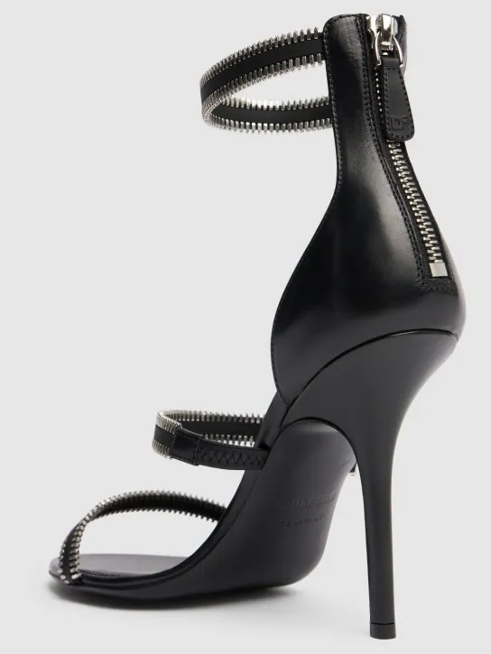 Dsquared2   100mm Zip-up high heel sandals 