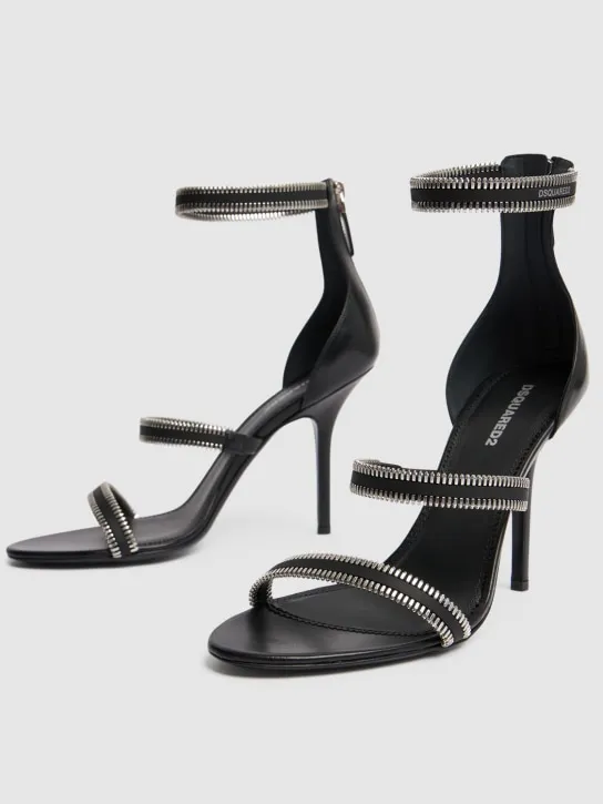 Dsquared2   100mm Zip-up high heel sandals 