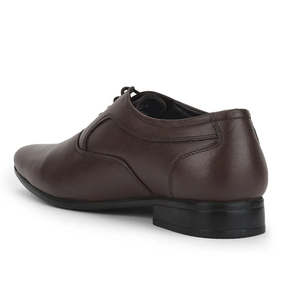 Fortune (Brown) Formal Lace Up Derby Shoes For Men Hll-1 By Liberty