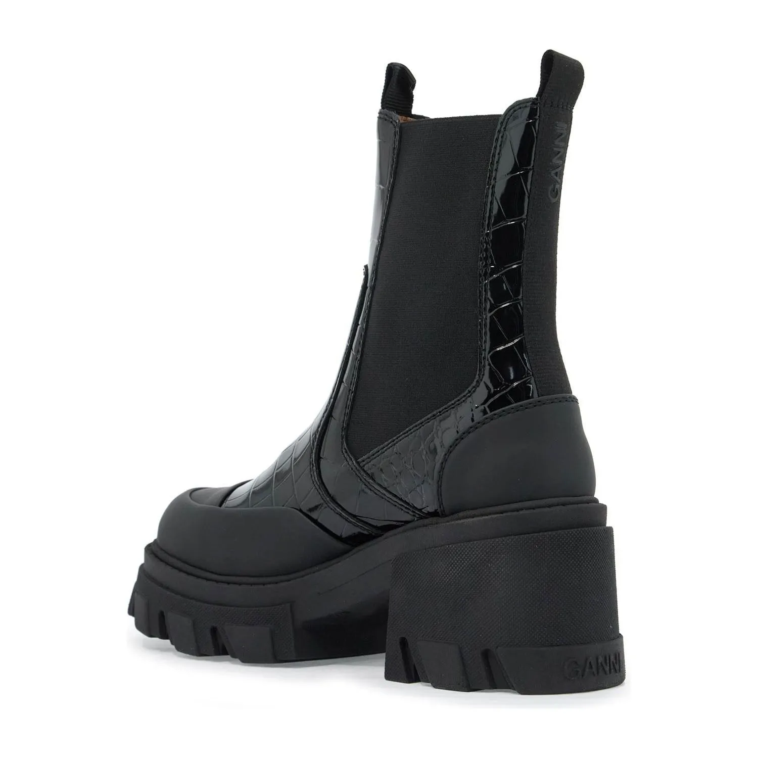 Ganni -heel chelsea ankle boots