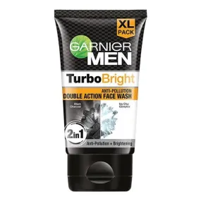 Garnier Men Turbo Bright Anti-Pollution Double Action Facewash