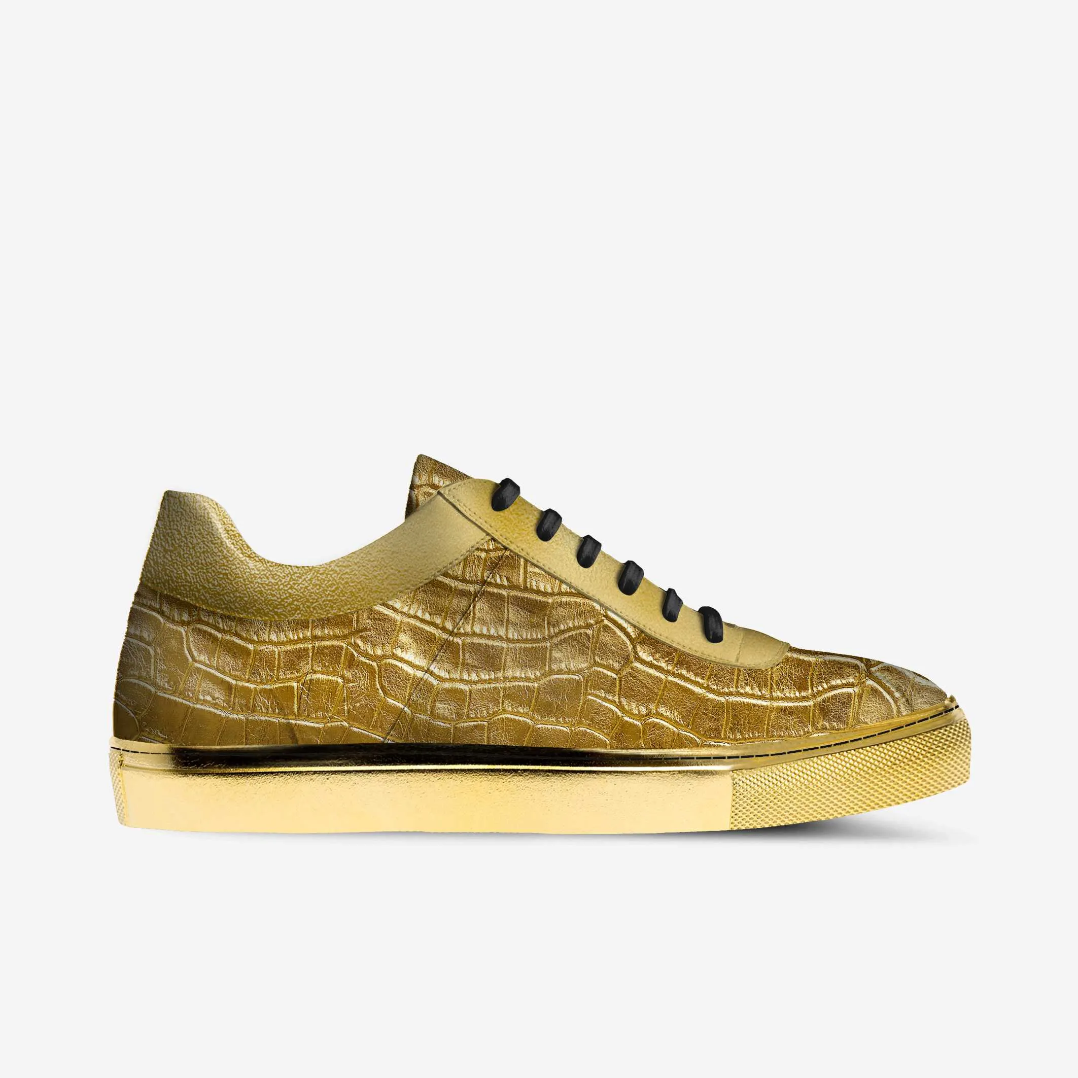 GOLD ALLIGATOR SNEAKER