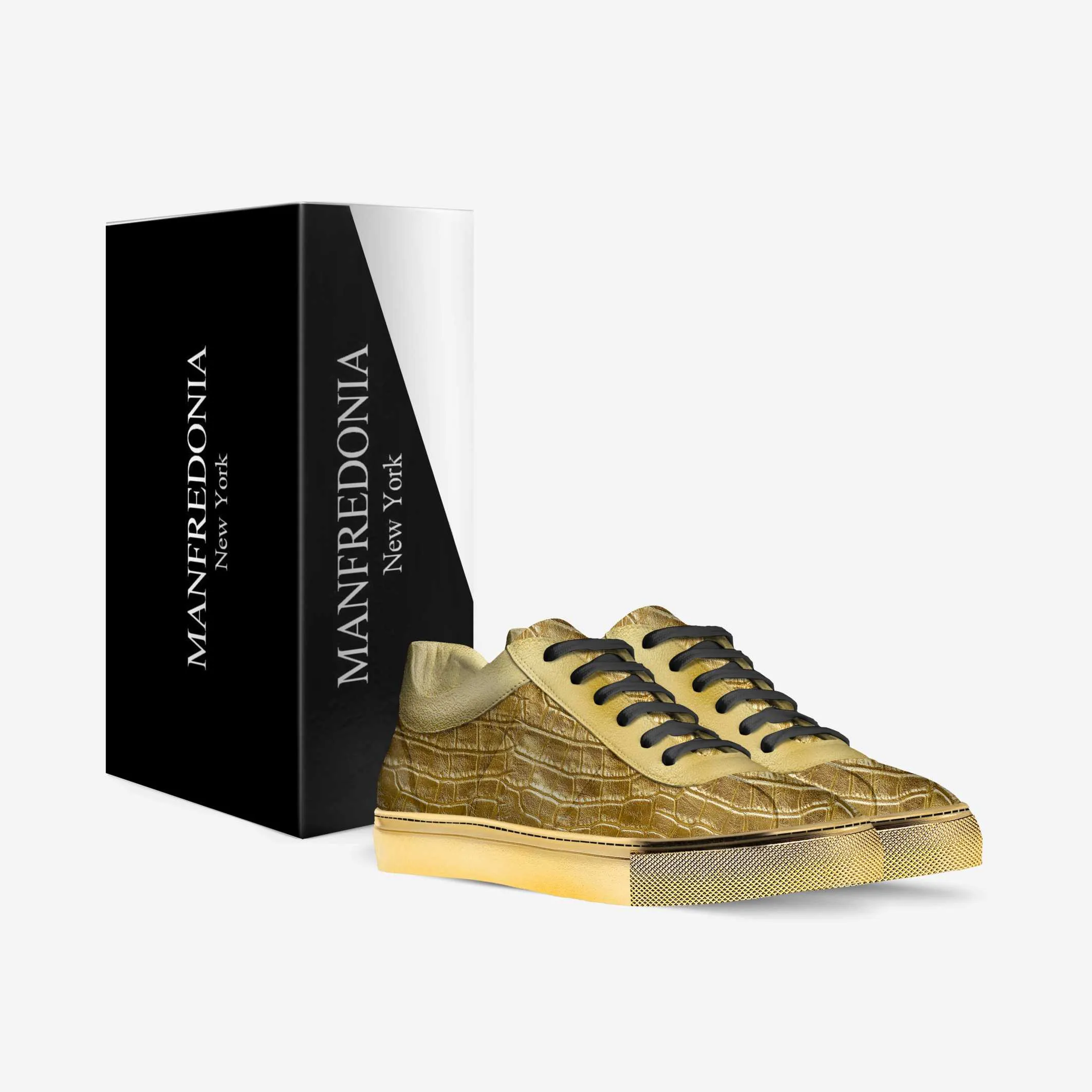 GOLD ALLIGATOR SNEAKER