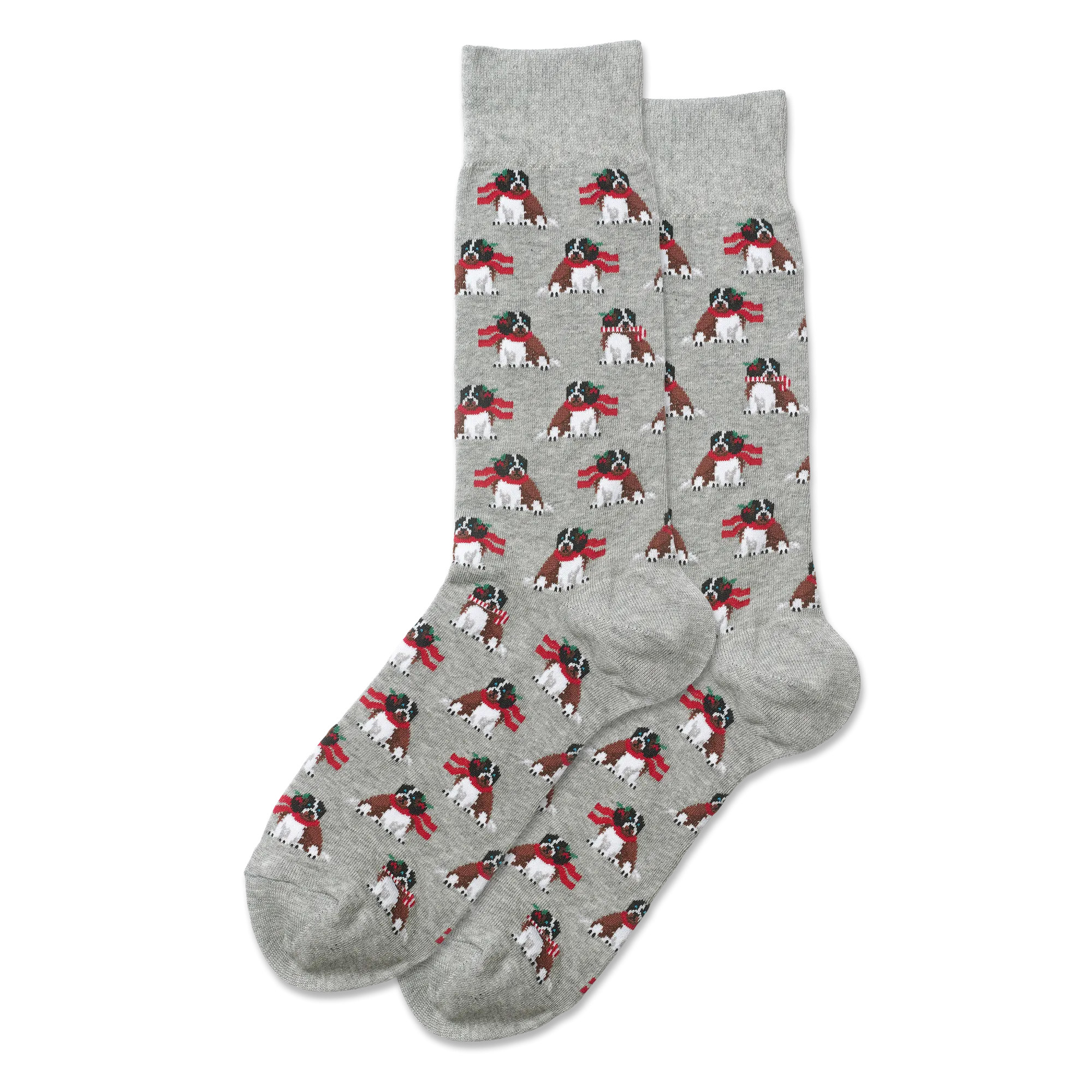 HOTSOX Men's Holiday Dog Crew Socks