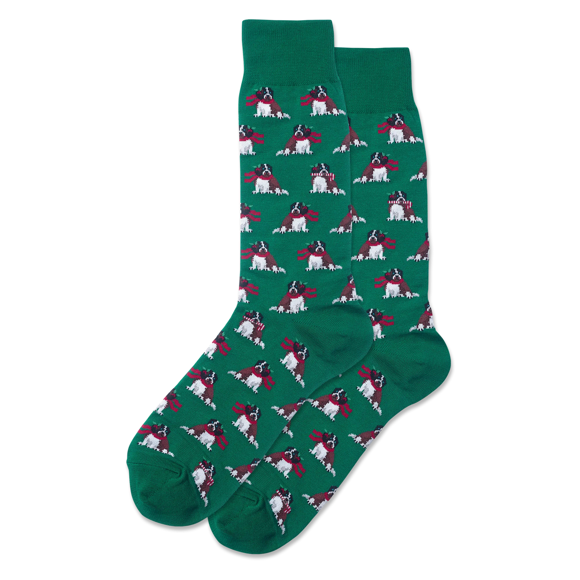 HOTSOX Men's Holiday Dog Crew Socks