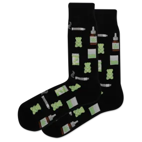 HOTSOX Men's Weed Crew Socks