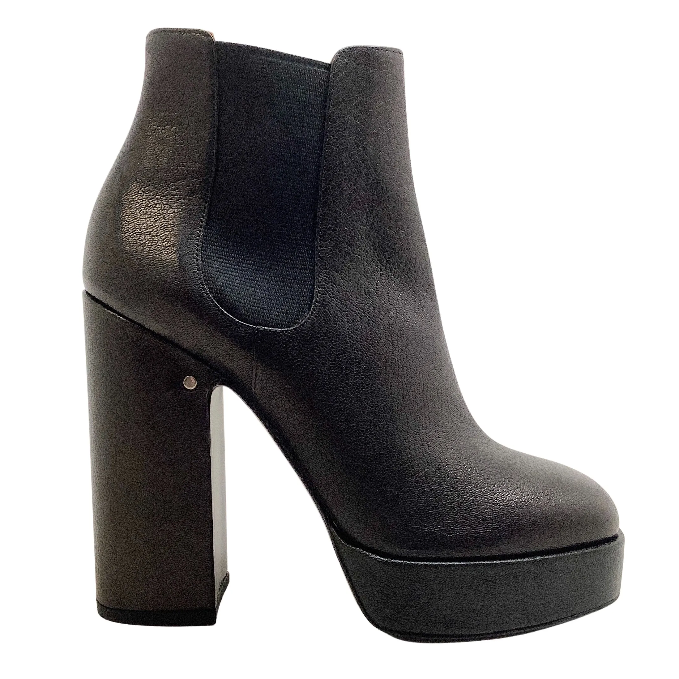 Laurence Dacade Black Leather Rosa Platform Boots