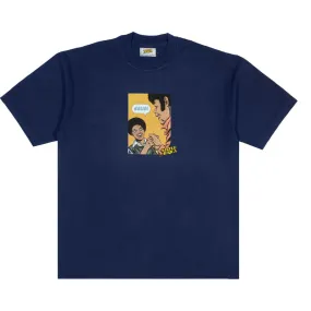 LITTLE AFRICA SOLID TEE NAVY