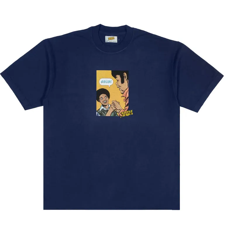 LITTLE AFRICA SOLID TEE NAVY