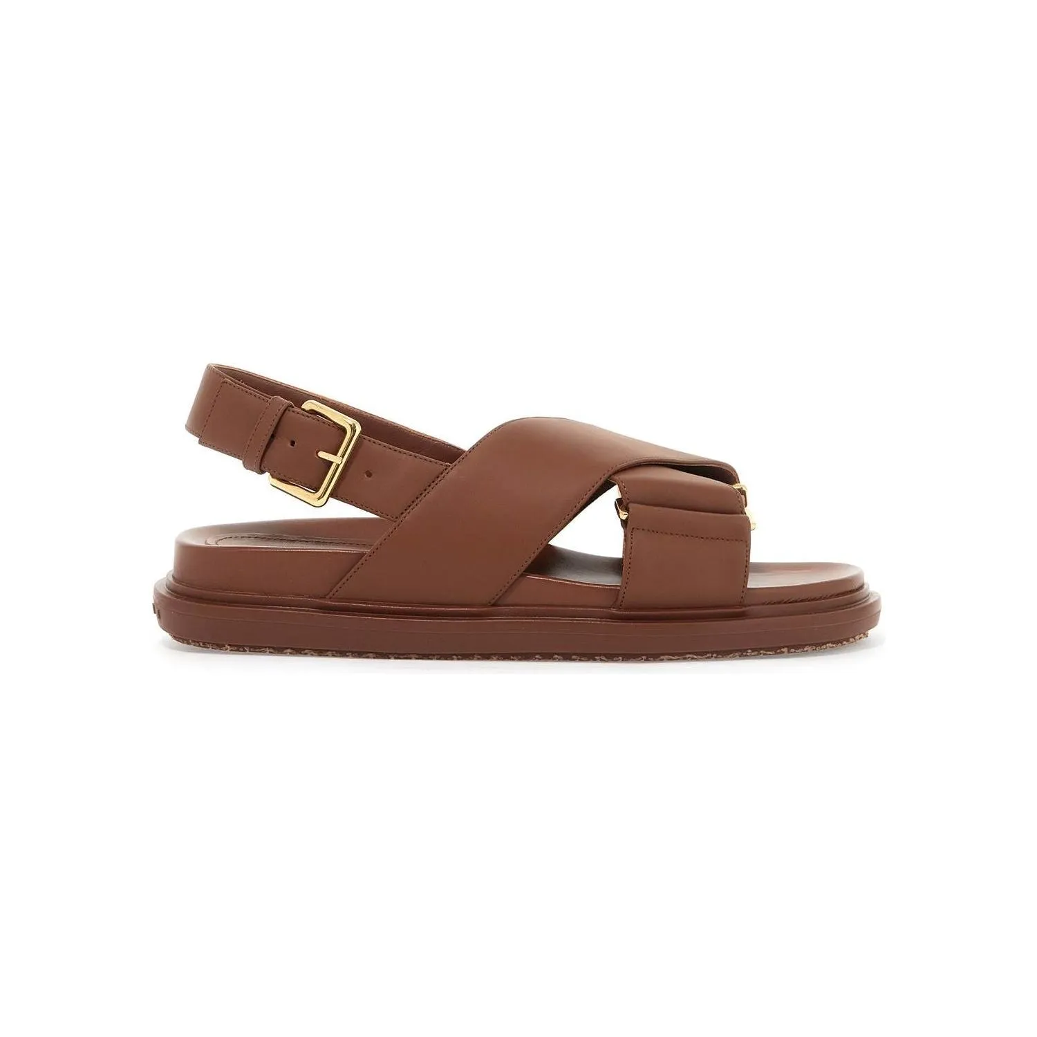 Marni fussbett leather sandals