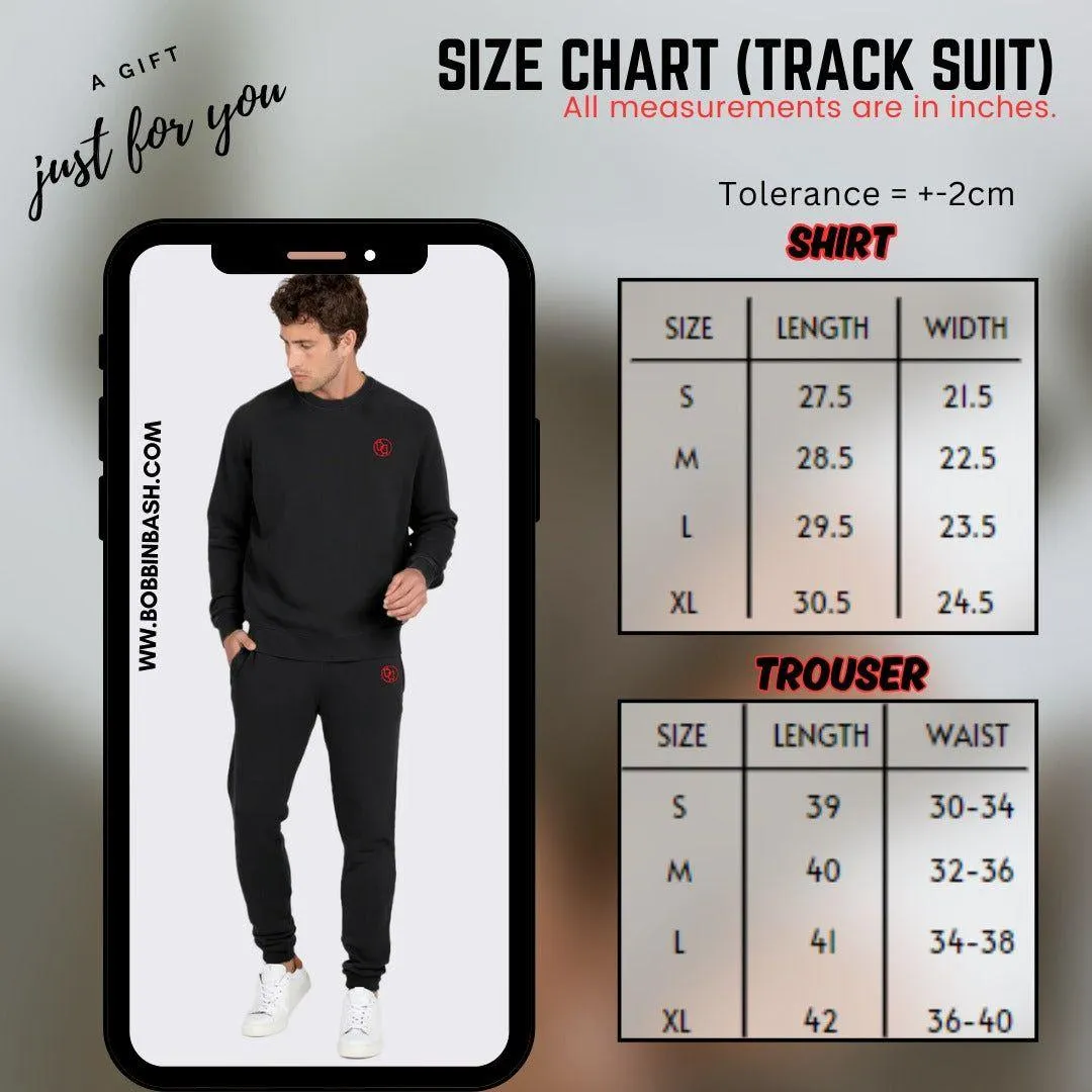 Men Charcoal Tracksuit